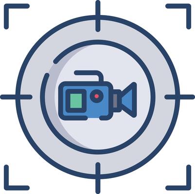 Target linear color illustration