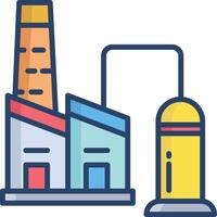 Distillate linear color illustration vector
