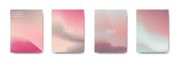 set of abstract background with beautiful gradation color, colorful background for poster vector