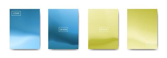 set of abstract background with beautiful gradation color, colorful background for poster vector