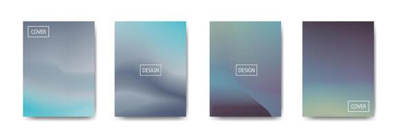 set of abstract background with beautiful gradation color, colorful background for poster vector