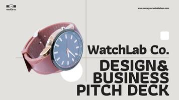Watch Company pitch deck Proposal Presentation Template