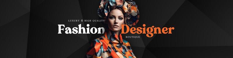 Black Minimalist Fashion Designer Linkedin Banner
