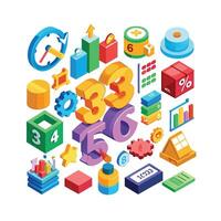 Business and Finance Icon Set Collection for Documents, Websites and Applications vector