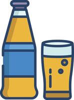 Inca Cola linear color illustration vector