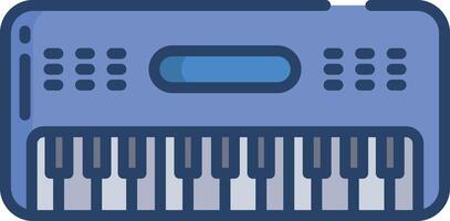 Synthesizer linear color illustration vector