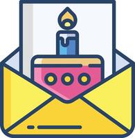 card linear color illustration vector