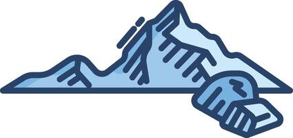 summit linear color illustration vector