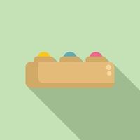 Pushing buttons solving problems logic game vector