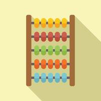 Colorful abacus representing calculating, learning, or teaching math skills vector