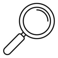 Magnifying glass exploring unknown possibilities vector