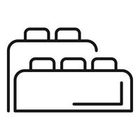 Building simple structure with blocks vector