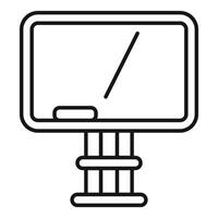 Sharing ideas and teaching students using a simple chalkboard drawing vector