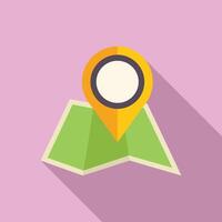 Pinpointing a location on the map vector