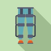 Patient is using a medical device to help regain mobility vector