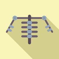 Climbing frame with handles and ladder vector