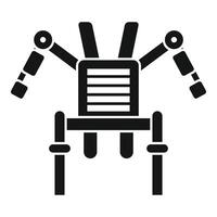Industrial robot manipulator performing a task vector