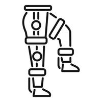 Astronaut walking with spacesuit boots icon vector
