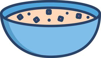 Quesadilla linear color illustration vector