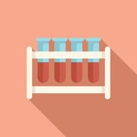 Medical illustration featuring test tubes undergoing an experiment vector