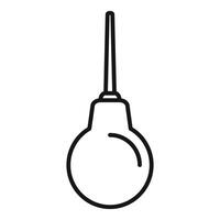 Medical enema using simple line symbol design vector