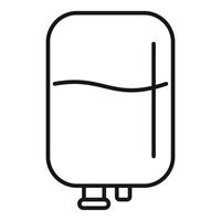 Blood transfusion bag icon design vector
