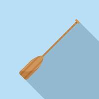 Wooden paddle for kayaking and canoeing vector