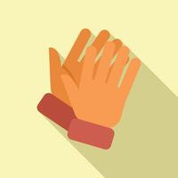 Two hands clapping making sound vector
