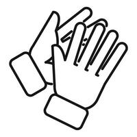Two businesspeople are clapping their hands, showing approval vector