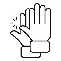 Two hands giving high five with excitement vector