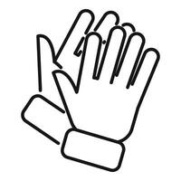 Clapping hands showing appreciation icon vector