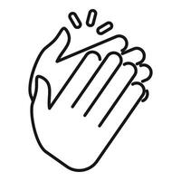 Expressing joy and recognition, clapping hands create a resounding symbol of celebration vector