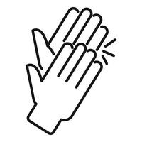 Expressing happiness and excitement by clapping vector