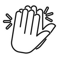 Clapping hands showing approval and appreciation vector