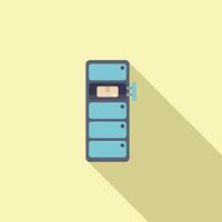 Parcel locker with open cell for delivery vector