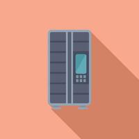 Crypto currency atm machine illustration vector