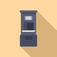 Automated self service check in machine vector