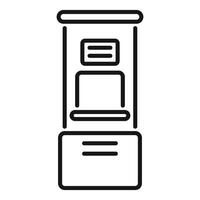 Modern payment terminal with nfc technology vector
