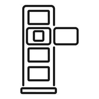 Modular building blocks creating structure vector