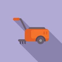 Flat design illustration of portable generator vector