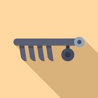 Flat design of a wind chime vector