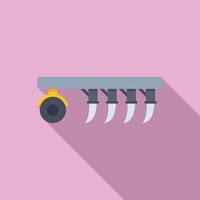 Modern security camera illustration on pink background vector