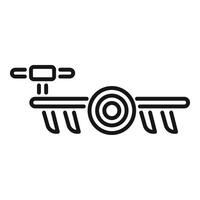 Drone icon with camera and propellers vector