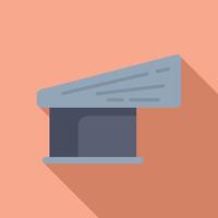 Flat design illustration of a judge's gavel vector