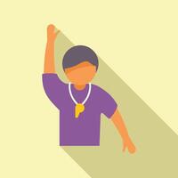 Blindfolded person playing party game vector