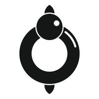 Abstract yin yang symbol with turtle design vector