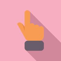 Hand gesture icon pointing finger up vector