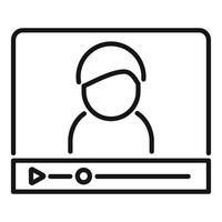 call icon with user avatar vector