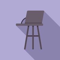 Minimalistic illustration of a chair with shadows vector