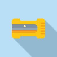 Minimalist illustration of a yellow level tool vector